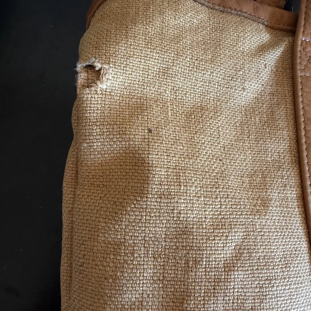 Canoe Women’s Brown and tan Leather Suede Handbag